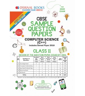 Oswaal CBSE Sample Question Papers Class 11 Computer Science | Latest Edition